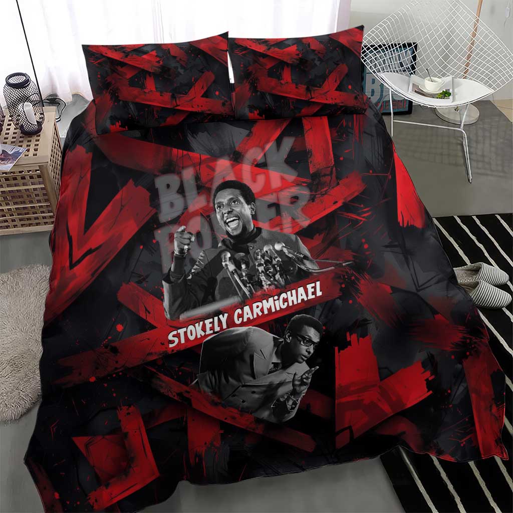 Stokely Carmichael Bedding Set Graphic Design Black Power Quote Powerful Speech Civil Rights - African Pride