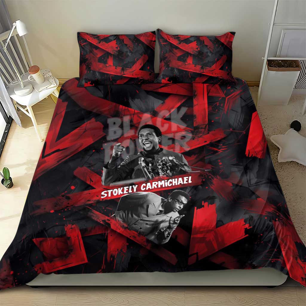 Stokely Carmichael Bedding Set Graphic Design Black Power Quote Powerful Speech Civil Rights - African Pride