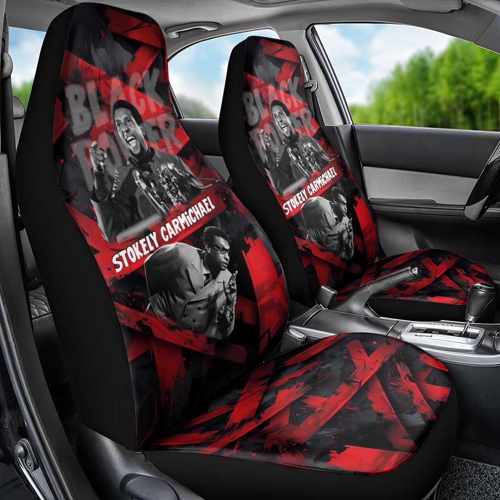 Stokely Carmichael Car Seat Cover Graphic Design Black Power Quote Powerful Speech Civil Rights - African Pride
