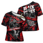 Stokely Carmichael Cross Shoulder Shirt Graphic Design Black Power Quote Powerful Speech Civil Rights - African Pride
