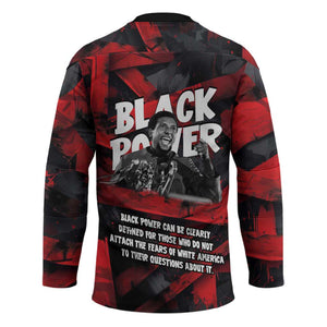 Stokely Carmichael Hockey Jersey Graphic Design Black Power Quote Powerful Speech Civil Rights - African Pride
