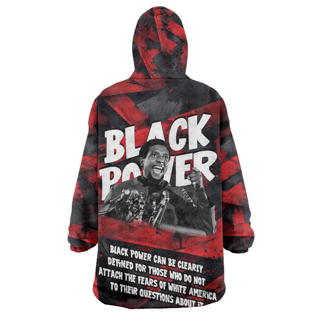 Stokely Carmichael Kid Wearable Blanket Hoodie Graphic Design Black Power Quote Powerful Speech Civil Rights - African Pride