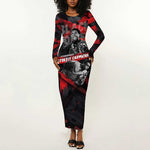 Stokely Carmichael Long Sleeve Bodycon Dress Graphic Design Black Power Quote Powerful Speech Civil Rights - African Pride