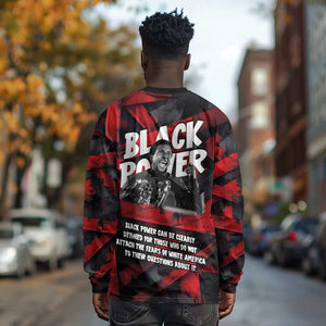 Stokely Carmichael Long Sleeve Shirt Graphic Design Black Power Quote Powerful Speech Civil Rights - African Pride