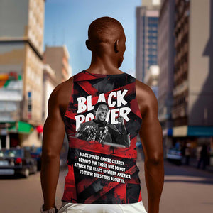 Stokely Carmichael Men Tank Top Graphic Design Black Power Quote Powerful Speech Civil Rights - African Pride