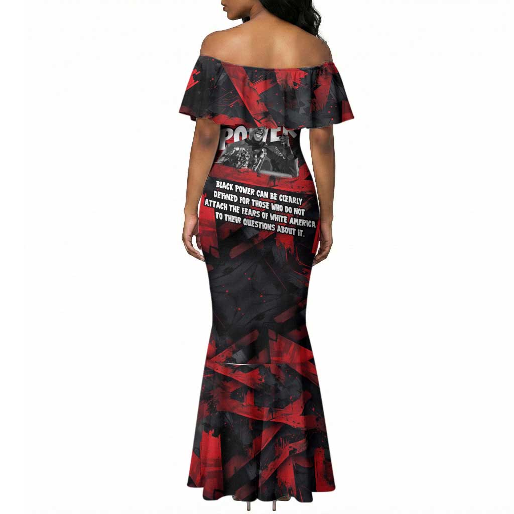 Stokely Carmichael Mermaid Dress Graphic Design Black Power Quote Powerful Speech Civil Rights - African Pride