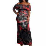 Stokely Carmichael Off Shoulder Maxi Dress Graphic Design Black Power Quote Powerful Speech Civil Rights - African Pride