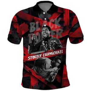 Stokely Carmichael Polo Shirt Graphic Design Black Power Quote Powerful Speech Civil Rights - African Pride