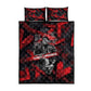 Stokely Carmichael Quilt Bed Set Graphic Design Black Power Quote Powerful Speech Civil Rights - African Pride