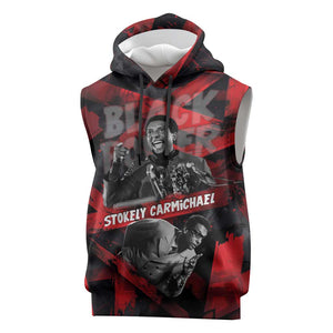 Stokely Carmichael Sleeveless Hoodie Graphic Design Black Power Quote Powerful Speech Civil Rights - African Pride