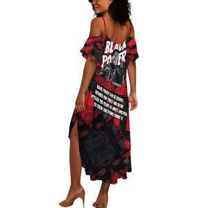 Stokely Carmichael Summer Maxi Dress Graphic Design Black Power Quote Powerful Speech Civil Rights - African Pride