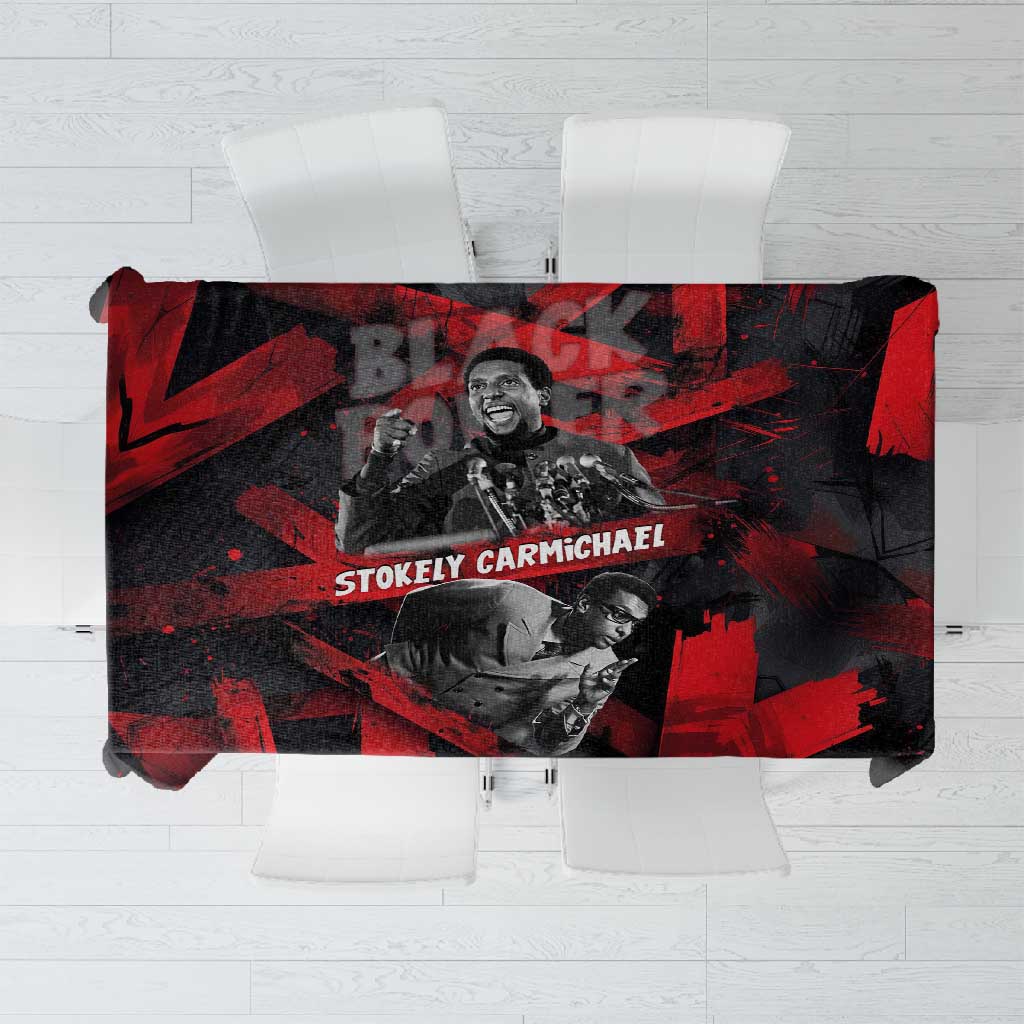Stokely Carmichael Tablecloth Graphic Design Black Power Quote Powerful Speech Civil Rights - African Pride