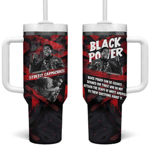 Stokely Carmichael Tumbler With Handle Graphic Design Black Power Quote Powerful Speech Civil Rights - African Pride