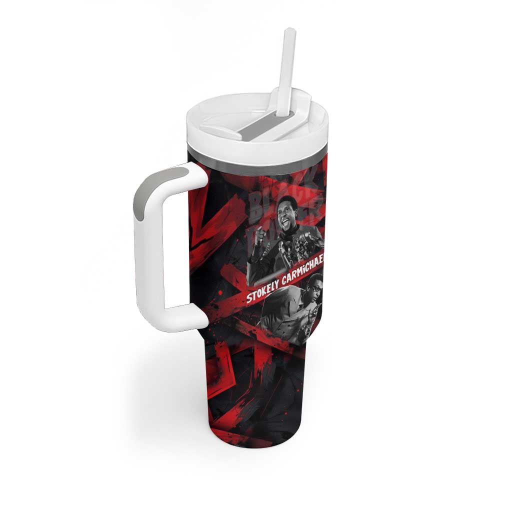 Stokely Carmichael Tumbler With Handle Graphic Design Black Power Quote Powerful Speech Civil Rights - African Pride