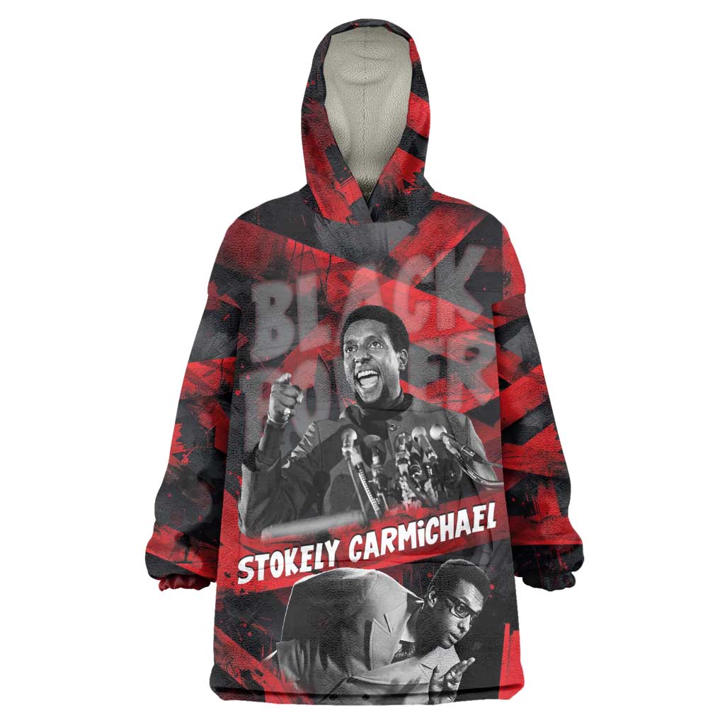 Stokely Carmichael Wearable Blanket Hoodie Graphic Design Black Power Quote Powerful Speech Civil Rights - African Pride