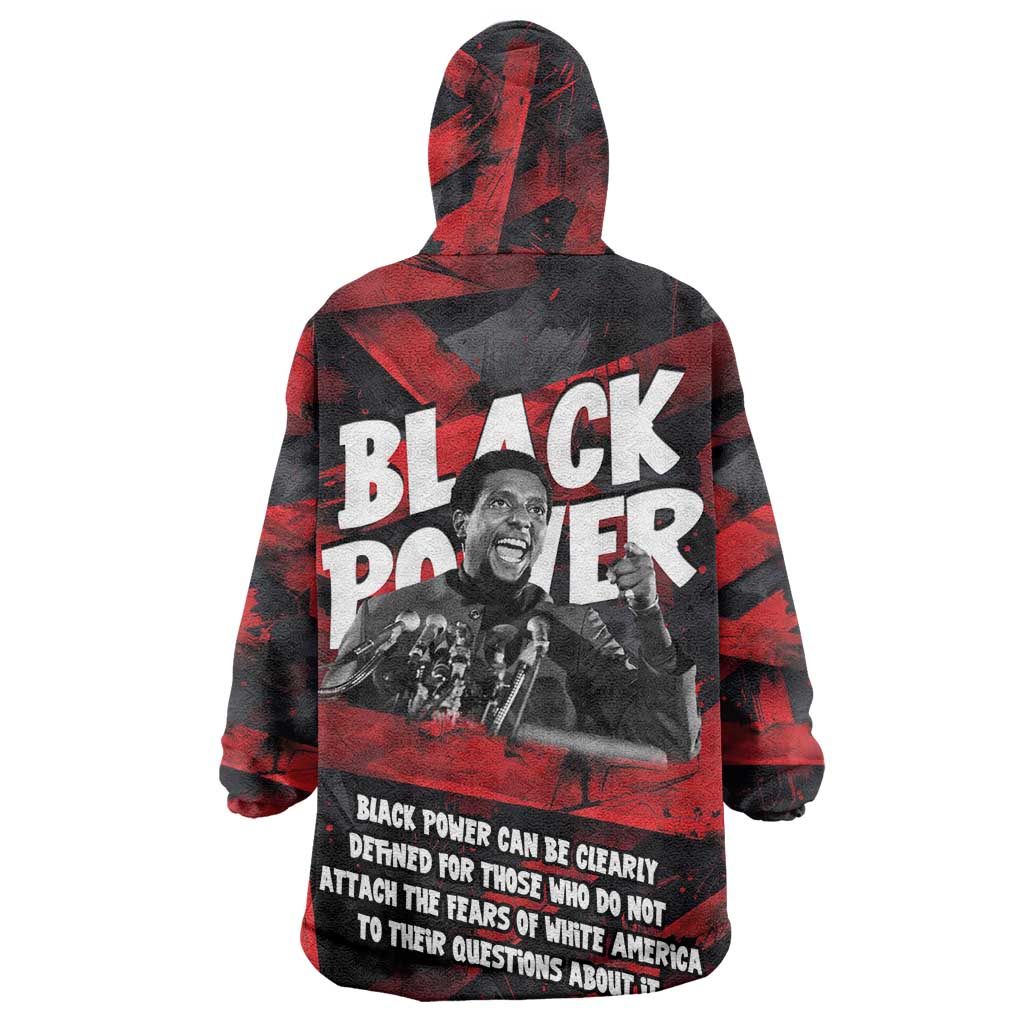 Stokely Carmichael Wearable Blanket Hoodie Graphic Design Black Power Quote Powerful Speech Civil Rights - African Pride