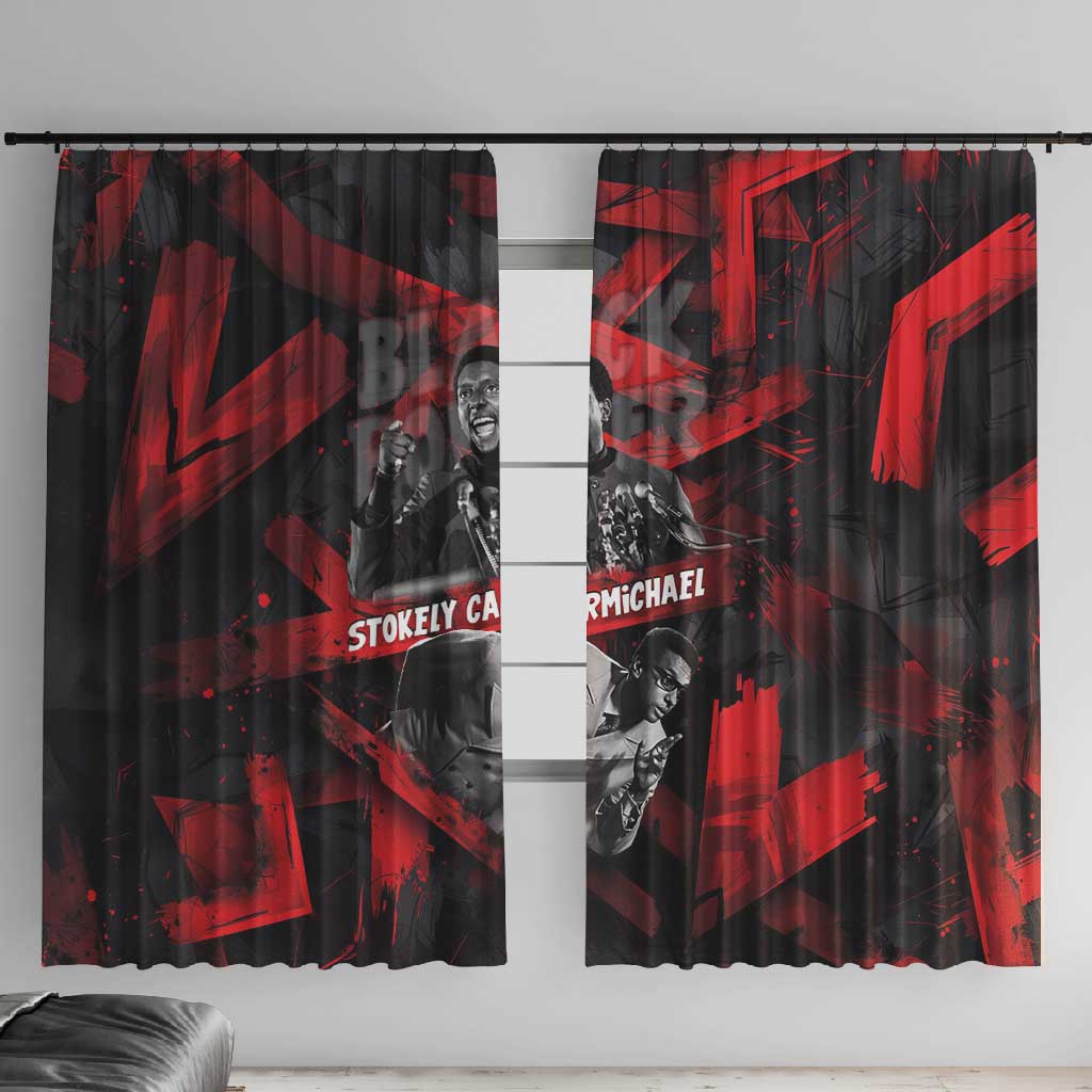 Stokely Carmichael Window Curtain Graphic Design Black Power Quote Powerful Speech Civil Rights - African Pride