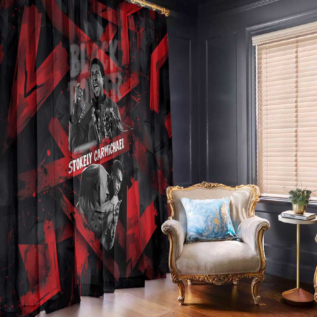 Stokely Carmichael Window Curtain Graphic Design Black Power Quote Powerful Speech Civil Rights - African Pride
