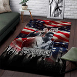 Stokely Carmichael Area Rug American Flag Background Black Power Quote Civil Rights Leader Powerful Speech - African Pride