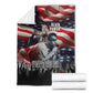 Stokely Carmichael Blanket American Flag Background Black Power Quote Civil Rights Leader Powerful Speech - African Pride