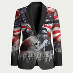 Stokely Carmichael Blazer American Flag Background Black Power Quote Civil Rights Leader Powerful Speech - African Pride