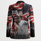 Stokely Carmichael Blazer American Flag Background Black Power Quote Civil Rights Leader Powerful Speech - African Pride