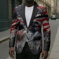 Stokely Carmichael Blazer American Flag Background Black Power Quote Civil Rights Leader Powerful Speech - African Pride