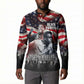 Stokely Carmichael Button Sweatshirt American Flag Background Black Power Quote Civil Rights Leader Powerful Speech