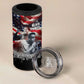 Stokely Carmichael 4 in 1 Can Cooler Tumbler American Flag Background Black Power Quote Civil Rights Leader Powerful Speech - African Pride
