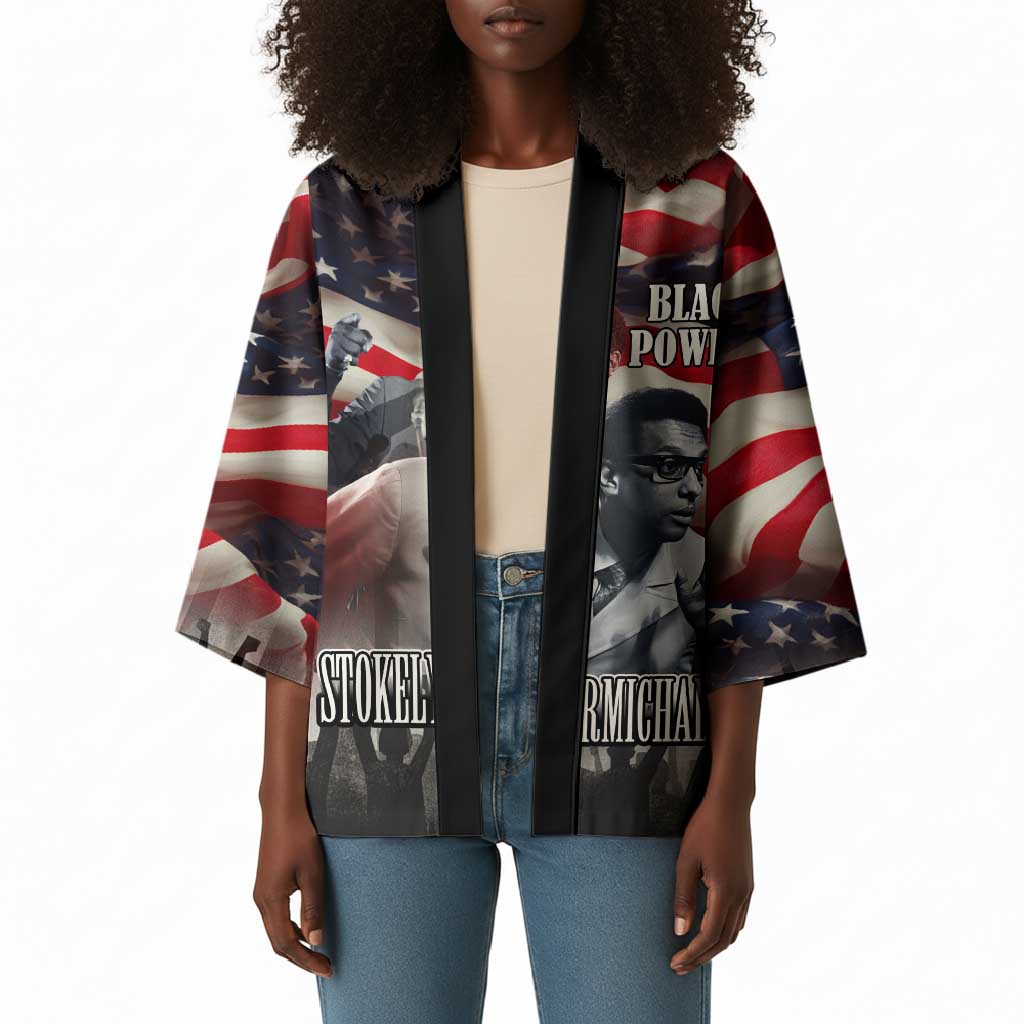 Stokely Carmichael Kimono American Flag Background Black Power Quote Civil Rights Leader Powerful Speech - African Pride
