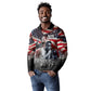 Stokely Carmichael Long Sleeve Polo Shirt American Flag Background Black Power Quote Civil Rights Leader Powerful Speech - African Pride