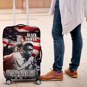 Stokely Carmichael Luggage Cover American Flag Background Black Power Quote Civil Rights Leader Powerful Speech - African Pride