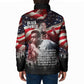 Stokely Carmichael Padded Jacket American Flag Background Black Power Quote Civil Rights Leader Powerful Speech - African Pride