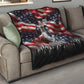 Stokely Carmichael Quilt American Flag Background Black Power Quote Civil Rights Leader Powerful Speech - African Pride