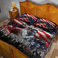 Stokely Carmichael Quilt Bed Set American Flag Background Black Power Quote Civil Rights Leader Powerful Speech - African Pride