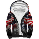 Stokely Carmichael Sherpa Hoodie American Flag Background Black Power Quote Civil Rights Leader Powerful Speech - African Pride