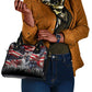 Stokely Carmichael Shoulder Handbag American Flag Background Black Power Quote Civil Rights Leader Powerful Speech - African Pride