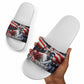 Stokely Carmichael Slide Sandals American Flag Background Black Power Quote Civil Rights Leader Powerful Speech - African Pride