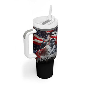 Stokely Carmichael Tumbler With Handle American Flag Background Black Power Quote Civil Rights Leader Powerful Speech - African Pride
