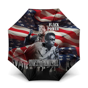 Stokely Carmichael Umbrella American Flag Background Black Power Quote Civil Rights Leader Powerful Speech - African Pride