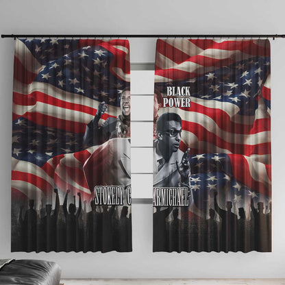 Stokely Carmichael Window Curtain American Flag Background Black Power Quote Civil Rights Leader Powerful Speech - African Pride