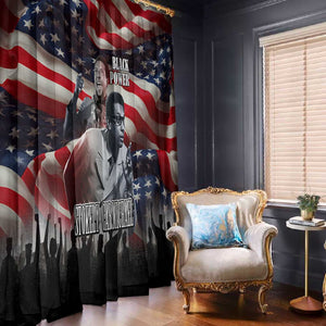 Stokely Carmichael Window Curtain American Flag Background Black Power Quote Civil Rights Leader Powerful Speech - African Pride