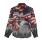 Stokely Carmichael Women Casual Shirt American Flag Background Black Power Quote Civil Rights Leader Powerful Speech - African Pride