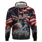 Stokely Carmichael Zip Hoodie American Flag Background Black Power Quote Civil Rights Leader Powerful Speech - African Pride