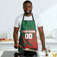 Personalized Morocco Football Apron Geometric Star Flag Soccer National Pride