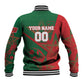 Personalized Morocco Football Baseball Jacket Geometric Star Flag Soccer National Pride