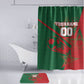 Personalized Morocco Football Bathroom Set Geometric Star Flag Soccer National Pride
