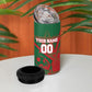 Personalized Morocco Football 4 in 1 Can Cooler Tumbler Geometric Star Flag Soccer National Pride