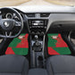Personalized Morocco Football Car Mats Geometric Star Flag Soccer National Pride