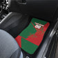Personalized Morocco Football Car Mats Geometric Star Flag Soccer National Pride